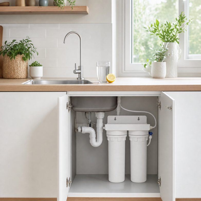Twin Undersink Filter - Remove Harsh Toxins, Pure Drinking Water