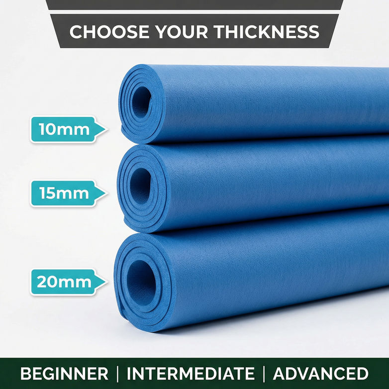 Premium Yoga Mat - Extra Cushioning, Built To Last