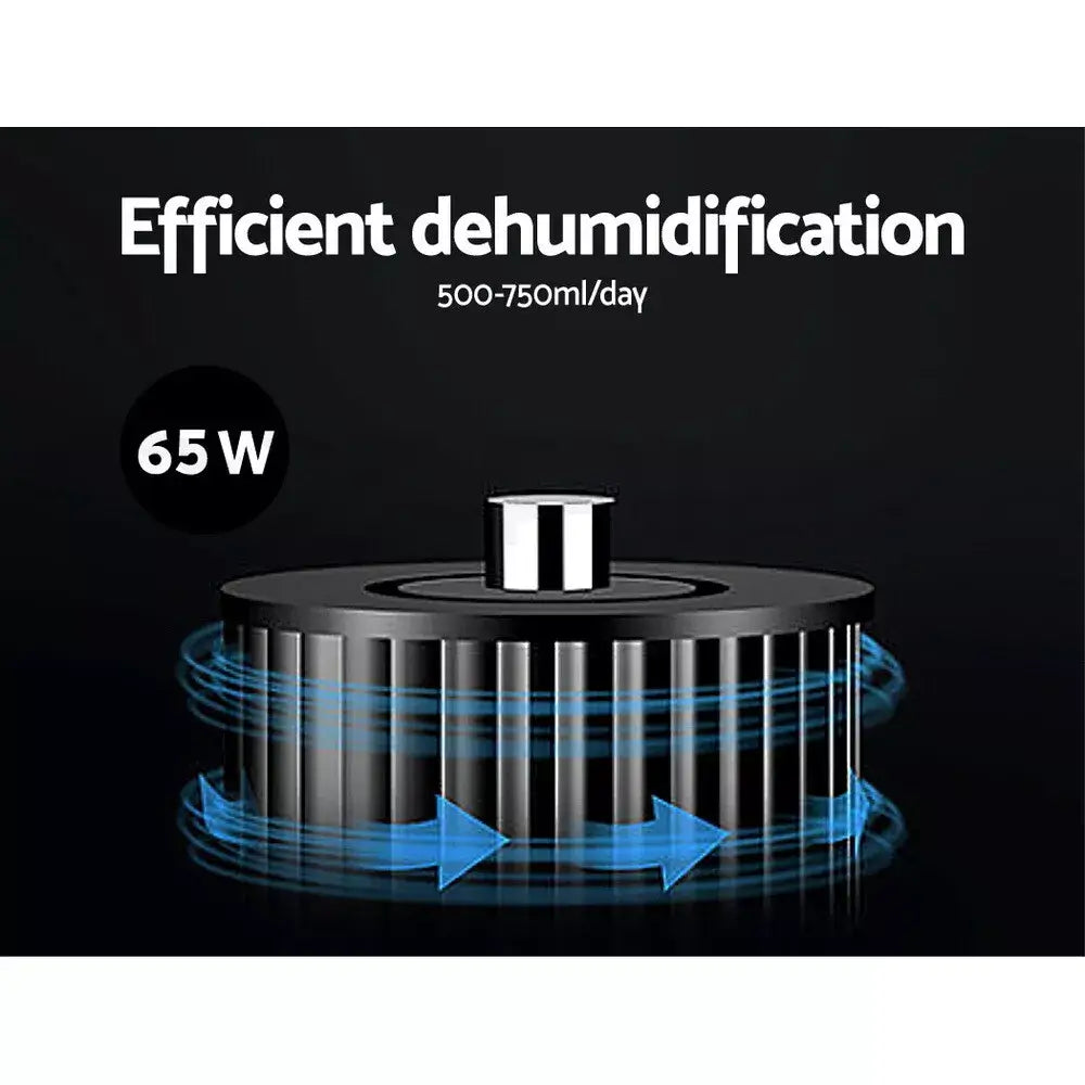 Illustration showcasing the efficient dehumidification process of a dehumidifier, highlighting airflow and moisture removal technology.